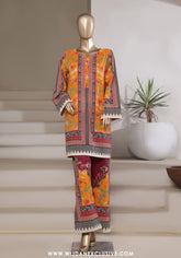 Sadabahar Stitched 2PC Printed Bana Dora Collection - 2025 Orange